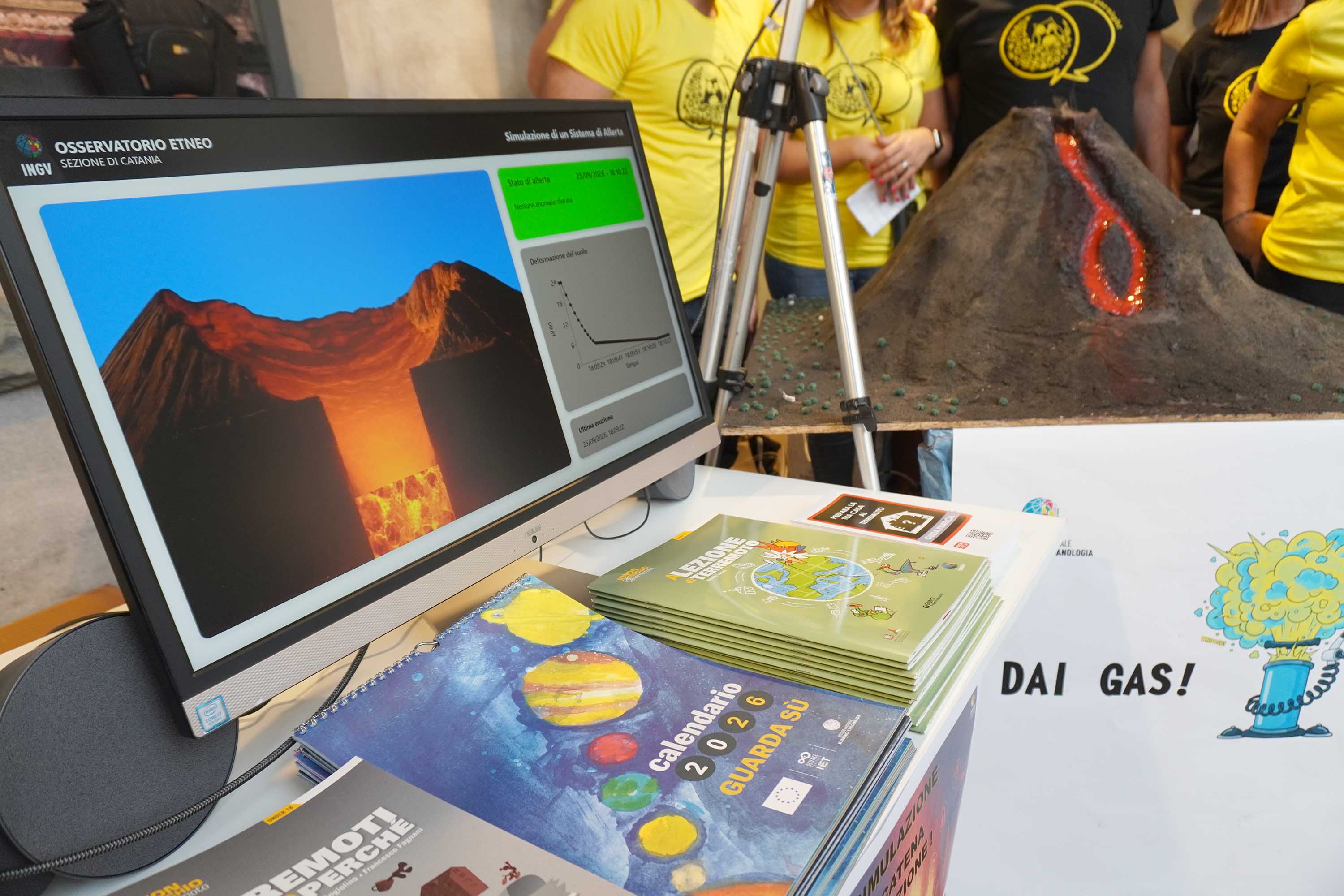Lo stand dell'Ingv